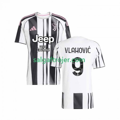Juventus Vlahovic 9 Fodboldtrøjer Hjemmebanesæt 2025/26 Kort ærmer Juventus Vlahovic 9 Fodboldtrøjer Hjemmebanesæt 2025/26 Kort ærmer